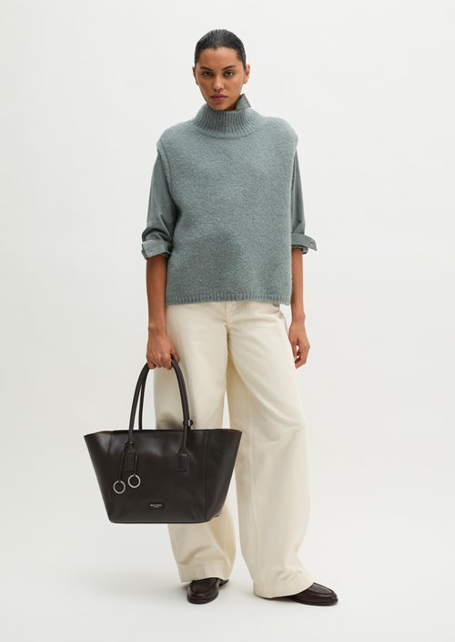 Sleeveless Sweater, Regular Fit — Foggy Blue