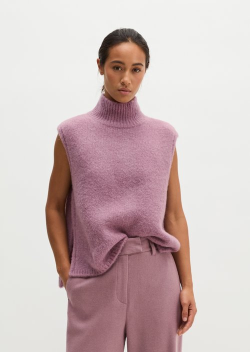 Sleeveless Sweater, Regular Fit — Gentle Mauve