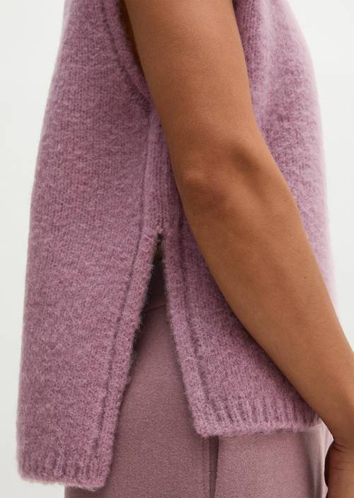 Sleeveless Sweater, Regular Fit Gentle Mauve in detail view