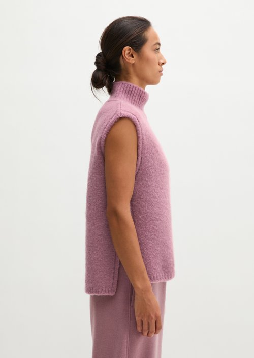 Sleeveless Sweater, Regular Fit — Gentle Mauve