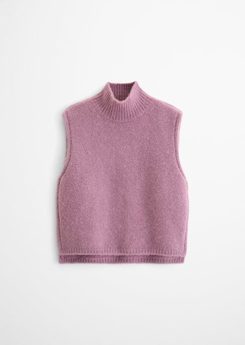 Sleeveless Sweater, Regular Fit — Gentle Mauve