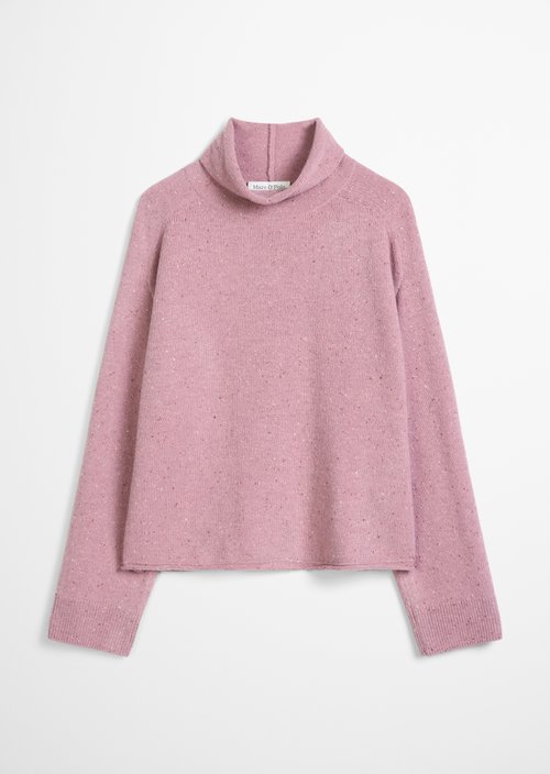 Regular-Fit Tweed Sweater — Medium Purple