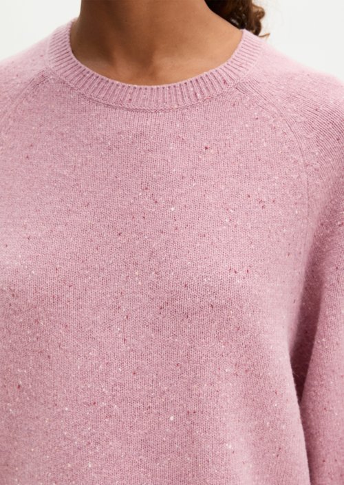 Regular-Fit Tweed Sweater — Medium Purple