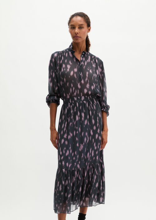 Crinkle Blouse, Regular Fit — Dark Grey