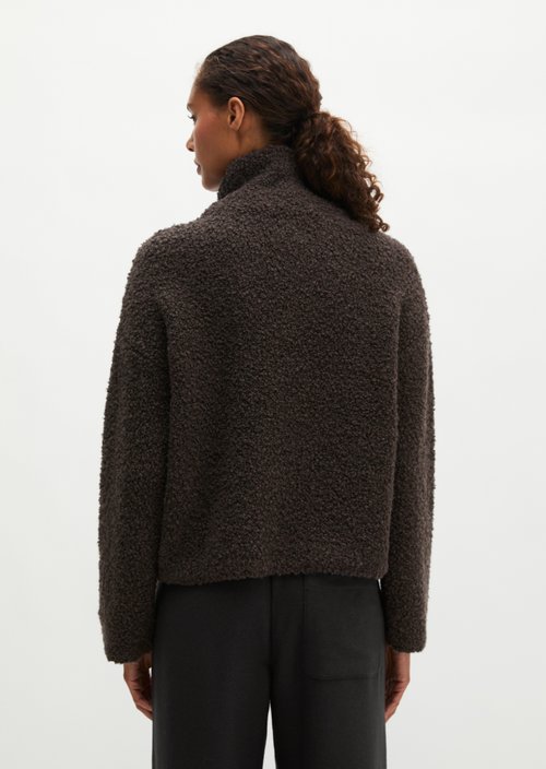 Loose-fitting sweater — Stone Brown Melange