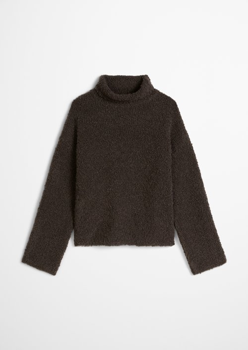 Loose-fitting sweater — Stone Brown Melange