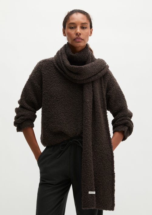 Loose-fitting sweater — Stone Brown Melange