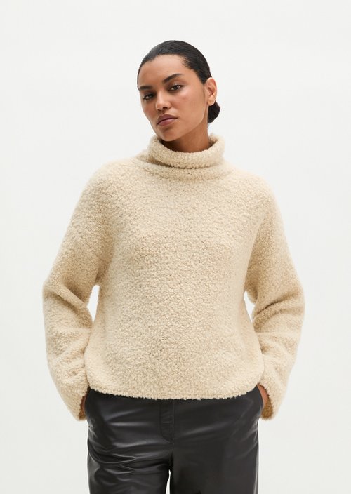 Loose-fitting sweater — Light Stone Melange
