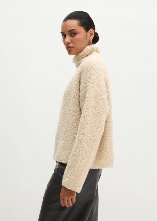 Loose-fitting sweater — Light Stone Melange