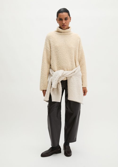 Loose-fitting sweater — Light Stone Melange