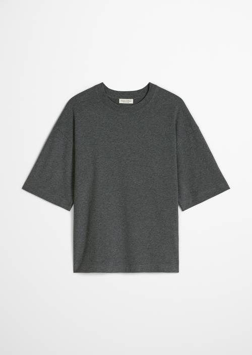 T-Shirt relaxed Middle Grey Melange in freigestellter Ansicht ohne Model