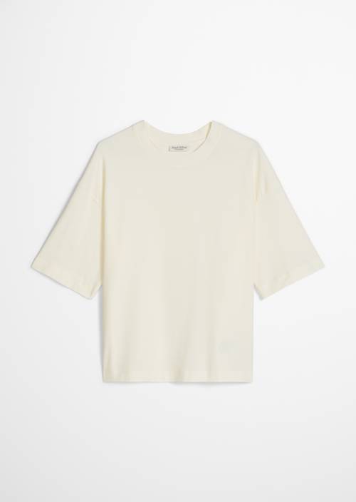 Camiseta holgada White Cotton en vista aislada sin modelo