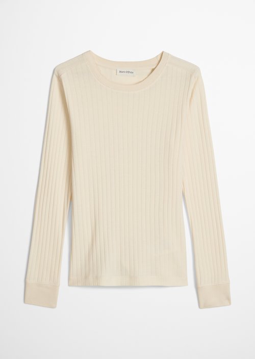 Slim-fit long-sleeve shirt — Chalky Sand