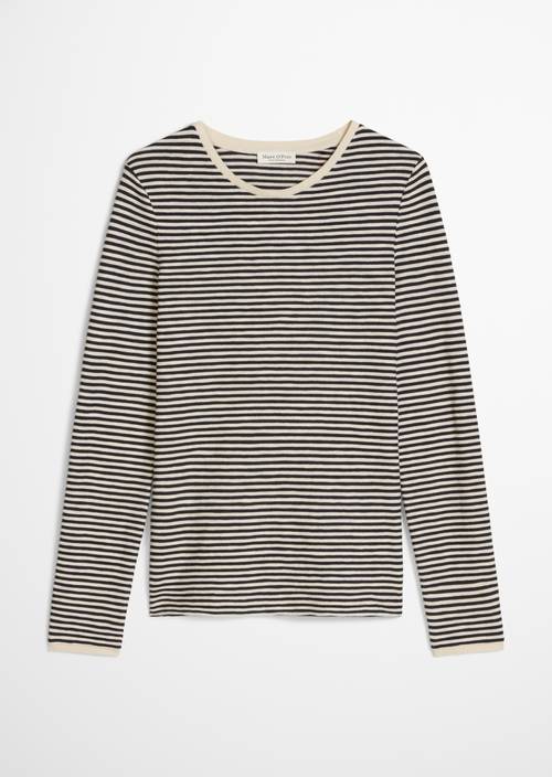 Camiseta a rayas, corte regular Dark Blue en vista aislada sin modelo