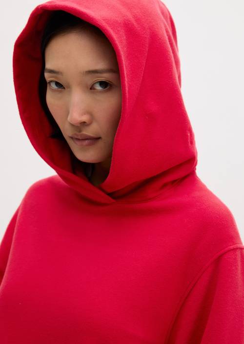 Sweat à capuche ample Sunny Red en vue détaillée