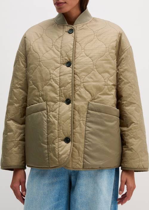 Veste réversible coupe classique Milky Brown en vue détaillée