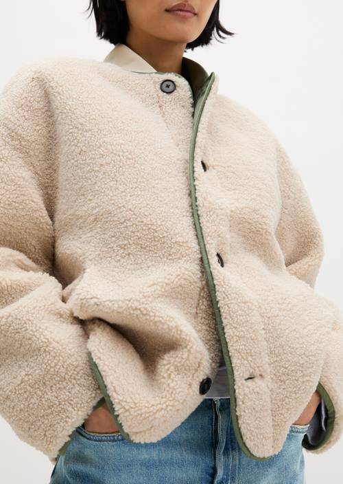 Wendejacke regular Sage Green in Detailansicht