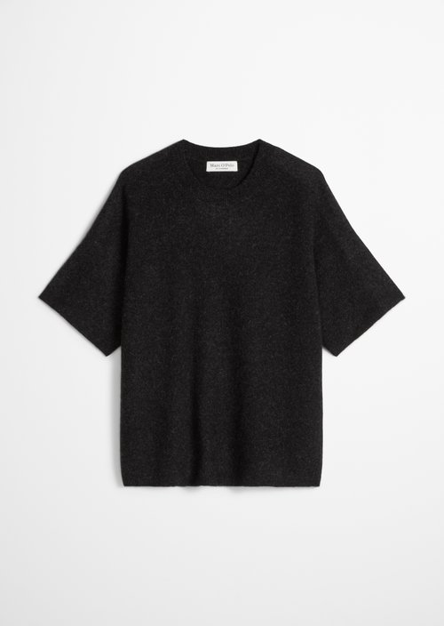 Loose-fitting knit sweater — Dark Graphite Melange
