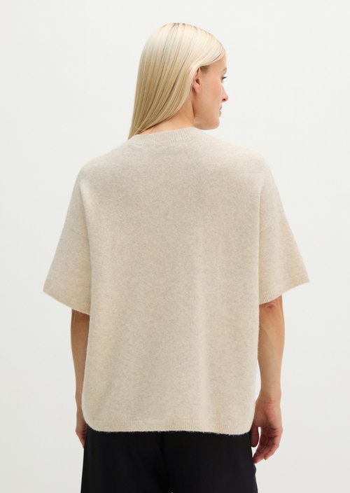 Loose-fitting knit sweater — Light Stone Melange