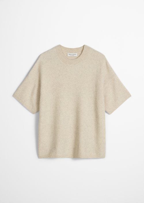 Loose-fitting knit sweater — Light Stone Melange