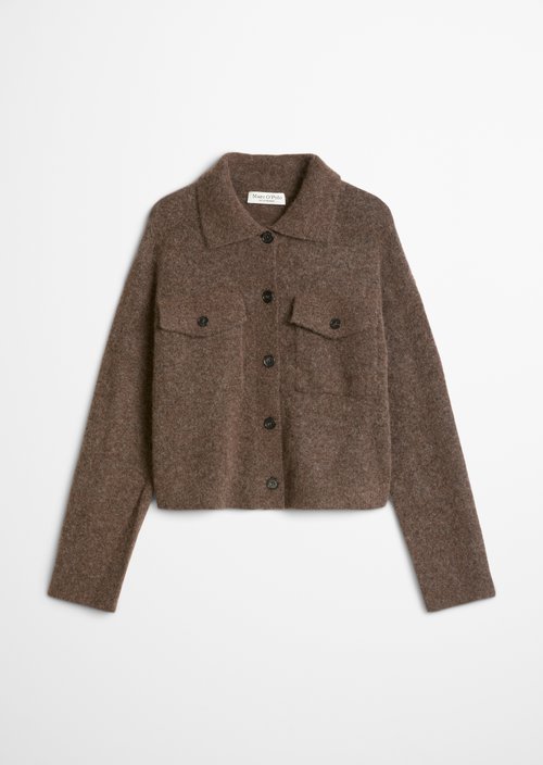 Regular Cardigan — Soft Brown Melange