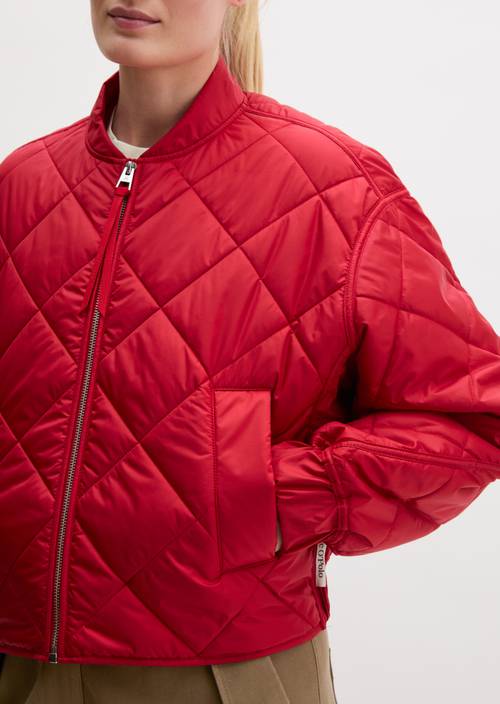 Steppblouson regular Sunny Red in Detailansicht