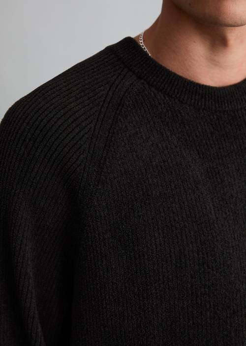 Pullover regular Black in Detailansicht