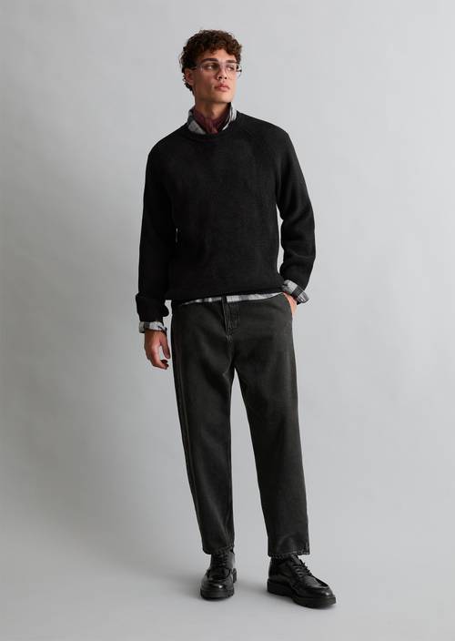 Pullover regular Black in Frontalansicht