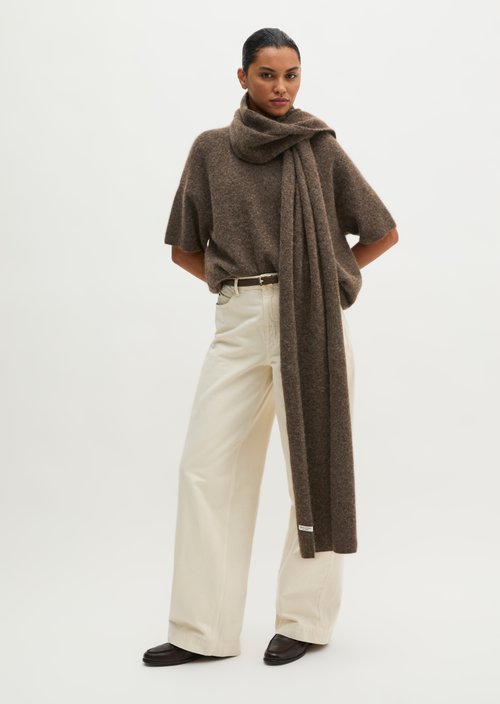 Schal — Soft Brown Melange