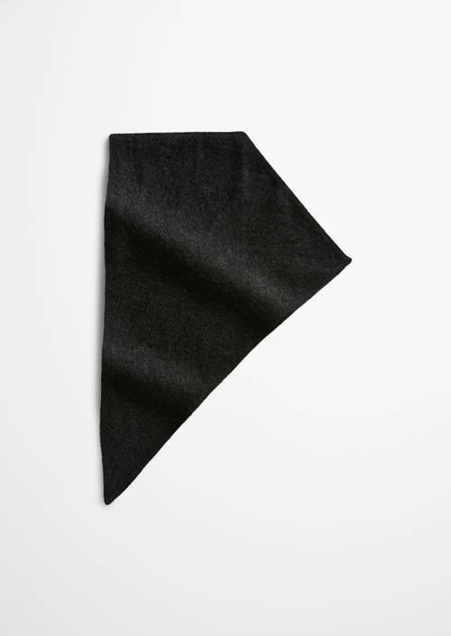 Dreiecks-Schal Dark Graphite Melange in Frontalansicht