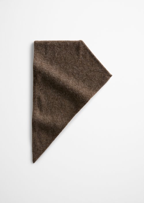 Dreiecks-Schal — Soft Brown Melange