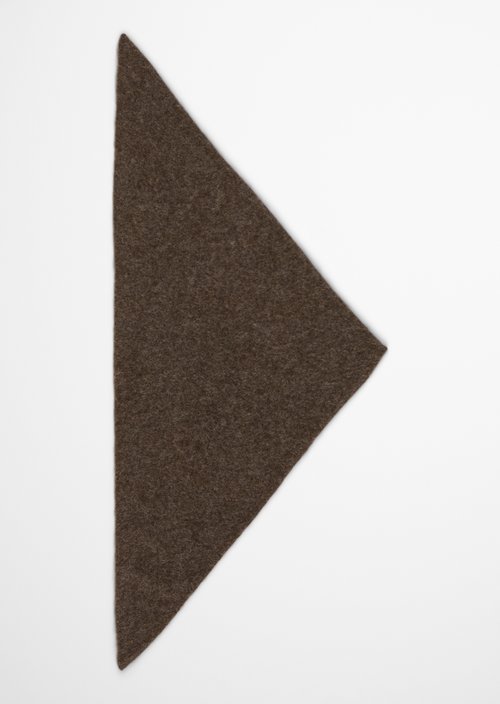 Dreiecks-Schal — Soft Brown Melange