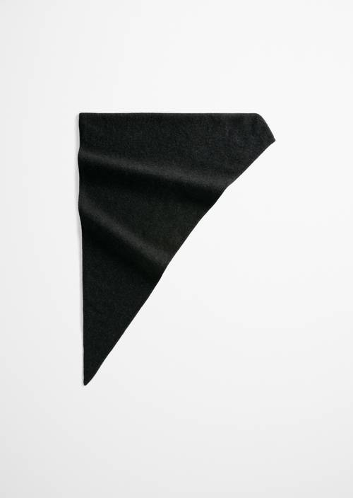 XL-Dreiecks-Schal Dark Graphite Melange in Frontalansicht