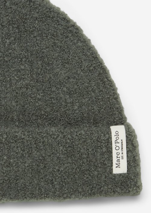 Bouclé Beanie — Foggy Blue