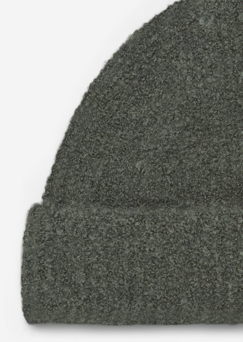 Bouclé Beanie — Foggy Blue