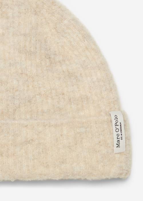Bouclé-muts Light Stone Melange - Product afbeelding 2