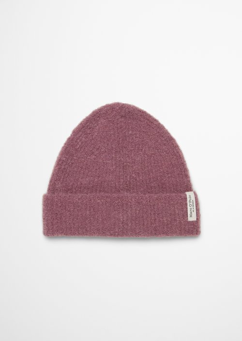 Bouclé Beanie — Gentle Mauve