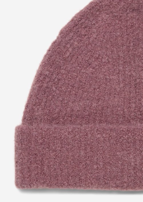 Bouclé Beanie — Gentle Mauve