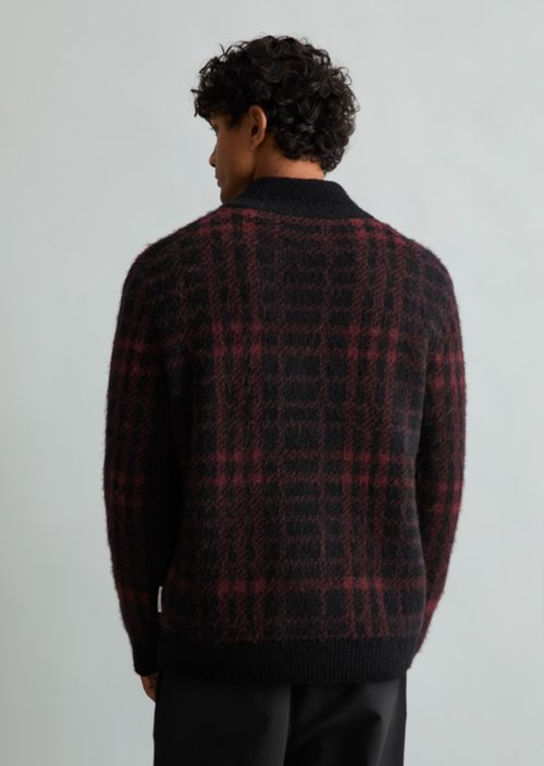 Jacquard Regular Sweatshirt — Black