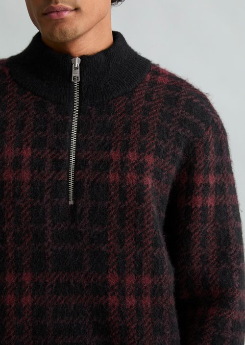 Jacquard Regular Sweatshirt — Black