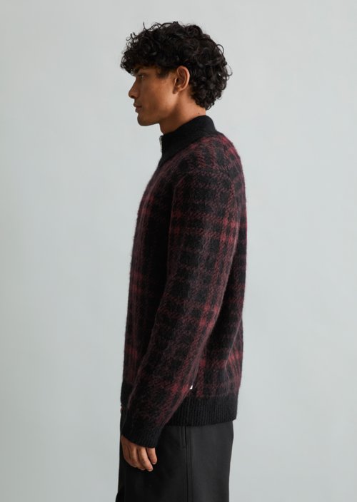 Jacquard Regular Sweatshirt — Black