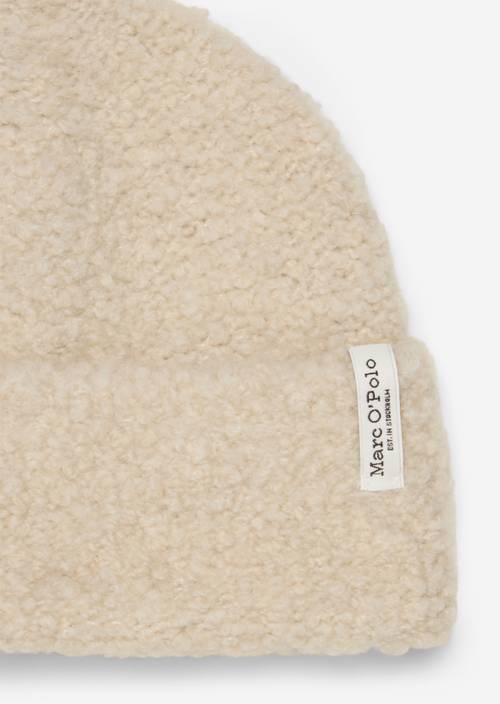 Bouclé-muts Light Stone Melange - Product afbeelding 2