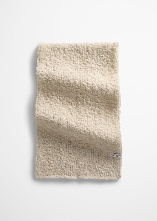 Bouclé-Schal — Light Stone Melange