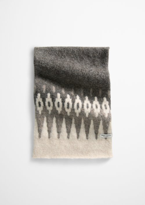 Jacquard-Schal — Dark Brown