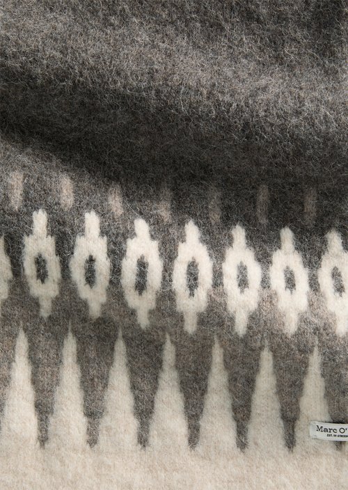 Jacquard-Schal — Dark Brown