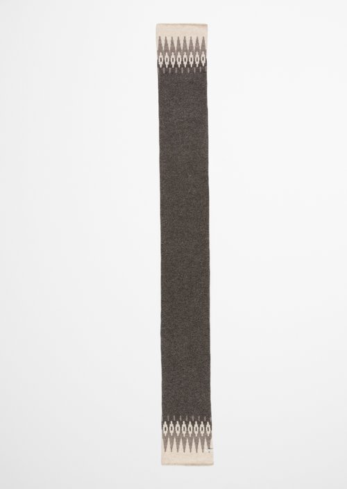 Jacquard-Schal — Dark Brown
