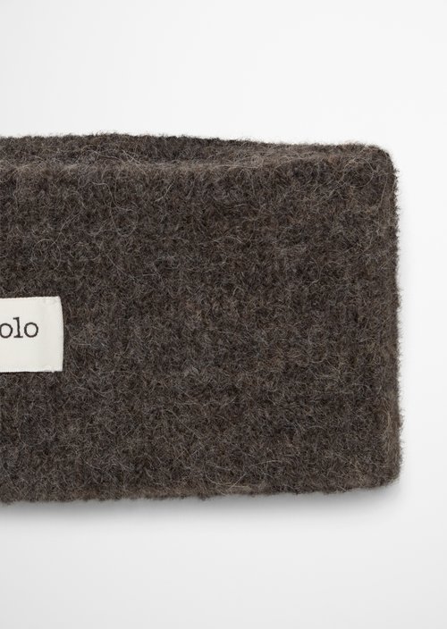 Jacquard Headband — Stone Brown Melange