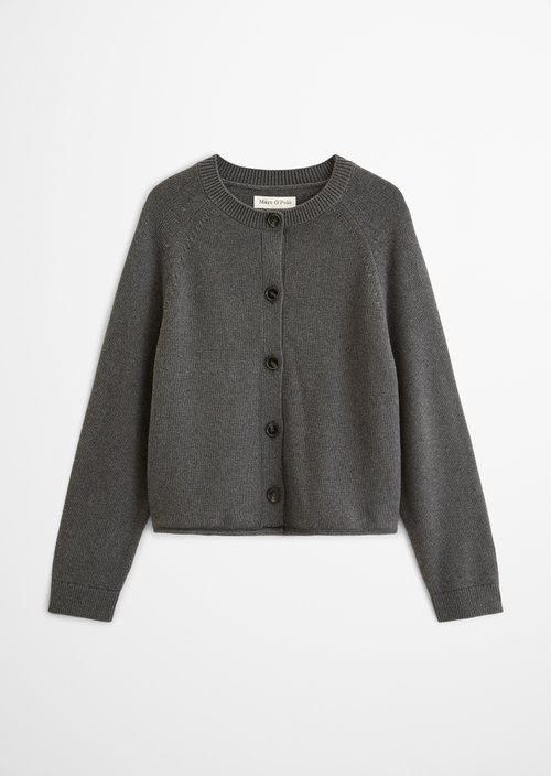 Regular Cardigan — Middle Grey Melange
