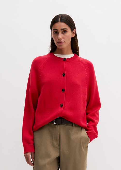 Regular Cardigan — Sunny Red