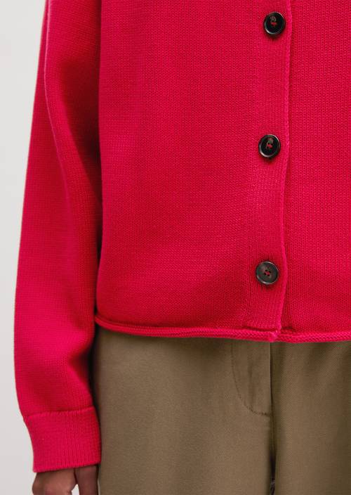 Regular Cardigan Sunny Red in detail view